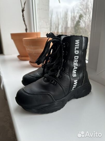 Ботинки зимние для девочки Котофей