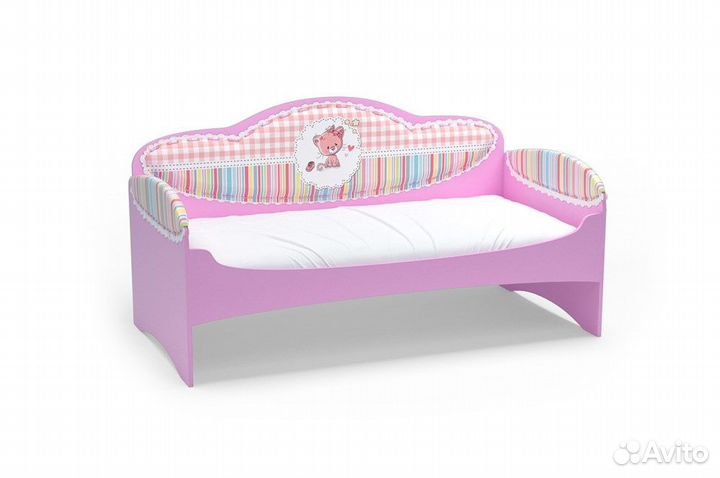 Диван детский Миа, розовый, новый