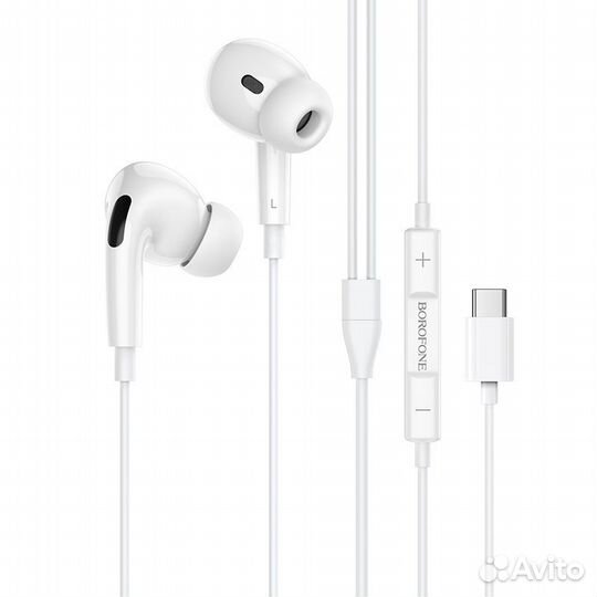 Наушники Borofone BM30 Pro, Type-C, White