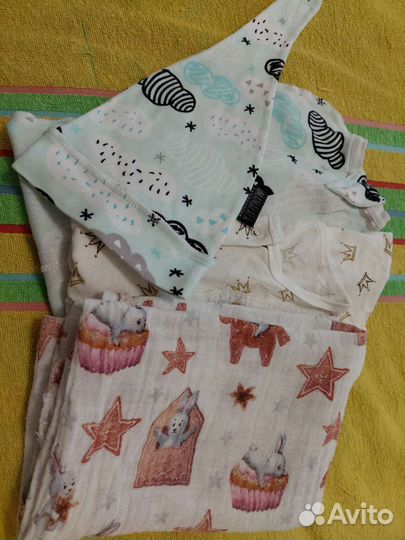 Муслиновая пеленка и пеленки -кокон