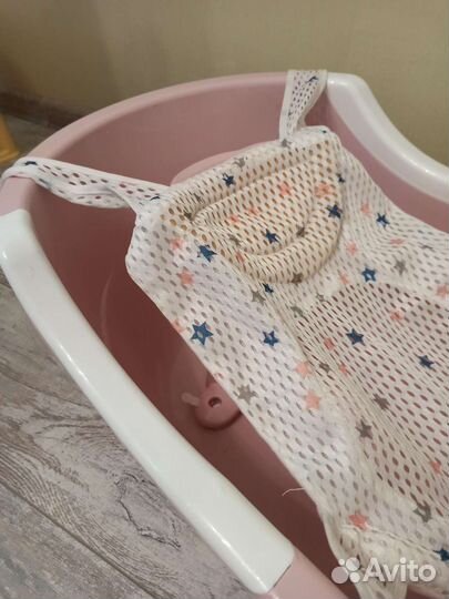 Ванночка для купания с горкой и гамаком