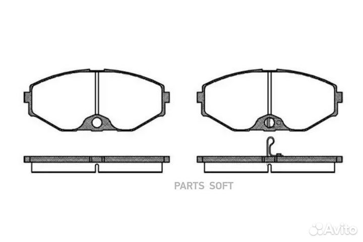 Remsa 037502 375 02 222247D1165M-01 колодки дисков
