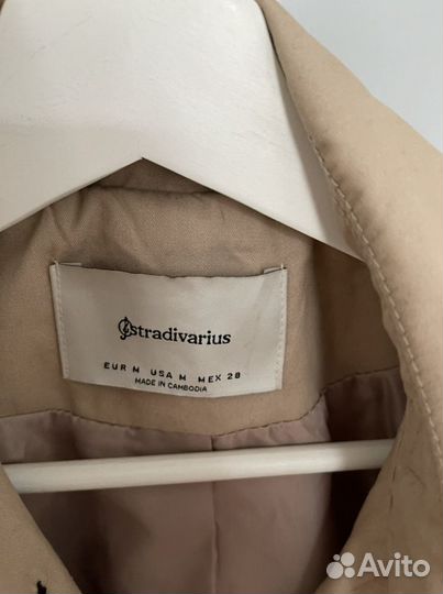 Плащ тренч Stradivarius