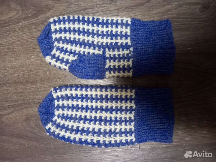 Варежки вязаные