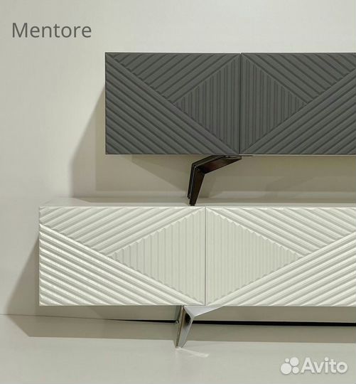 Тумба тв Bravo с фрезеровкой (конструктор)