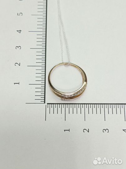 Золотое кольцо с камнем 17,5р