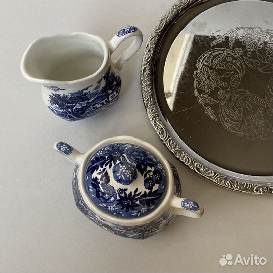 Сахарница и молочник винтаж Англия Staffordshire