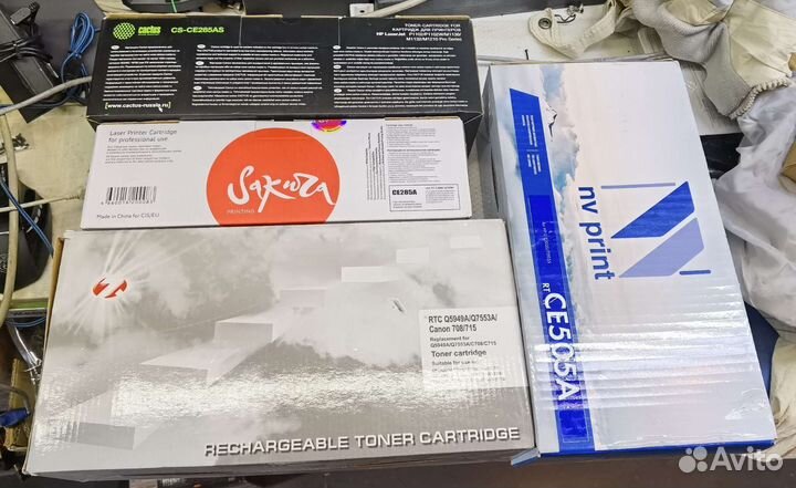 Картриджи для HP, canon, CE285a, CE505A