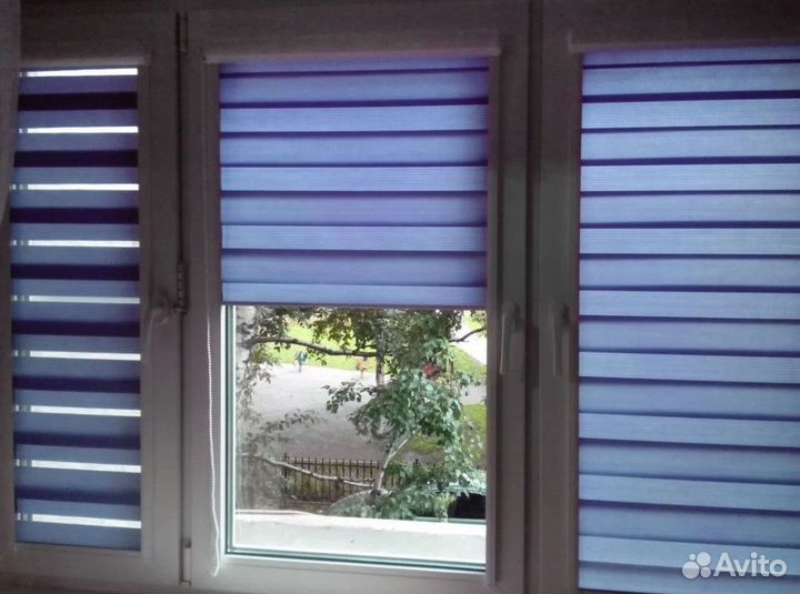 Жалюзи на окна день ночь