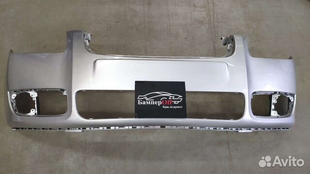 Бампер передний Skoda Fabia 2007-2010 серебристый