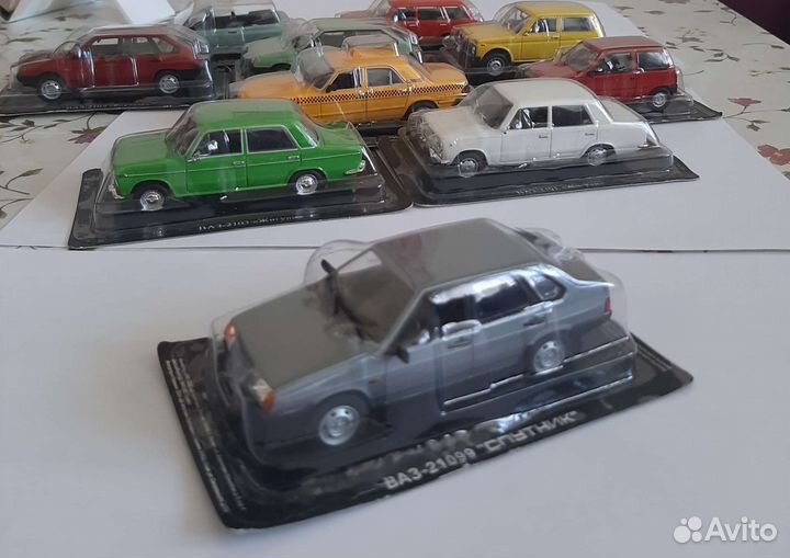 Модели автомобилей СССР масштаб 1:43