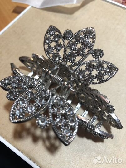 Сумка, Заколка для волос со стразами