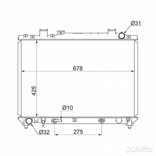 Радиатор охлаждения Toyota Liteace/ Townace