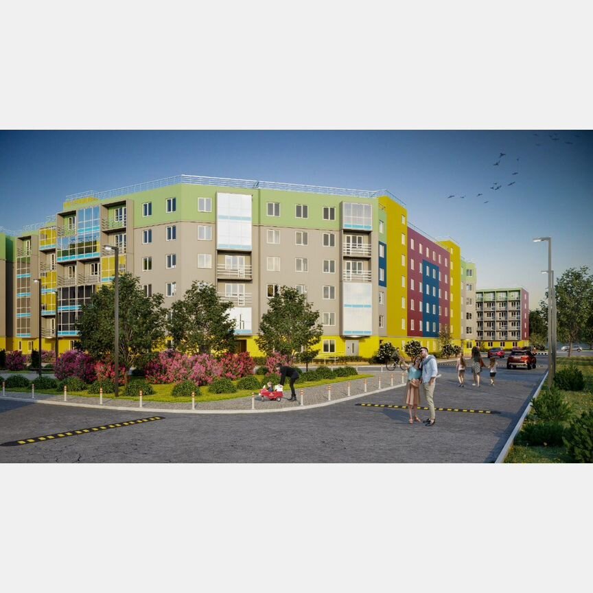2-к. квартира, 60,3 м², 3/3 эт.