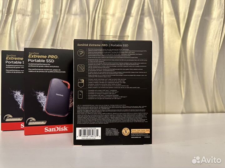 Внешний Sandisk 4TB Extreme PRO Portable SSD V2