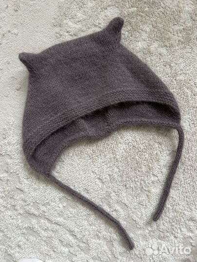 Шапка с ушками кошка
