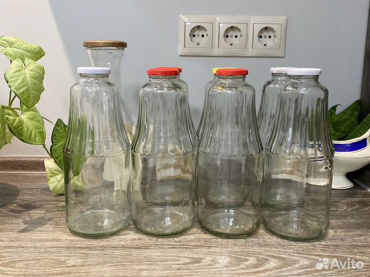 Банки бутылки стеклянные разные