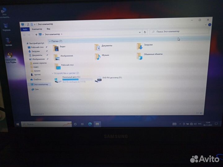 Ноутбук samsung на i3