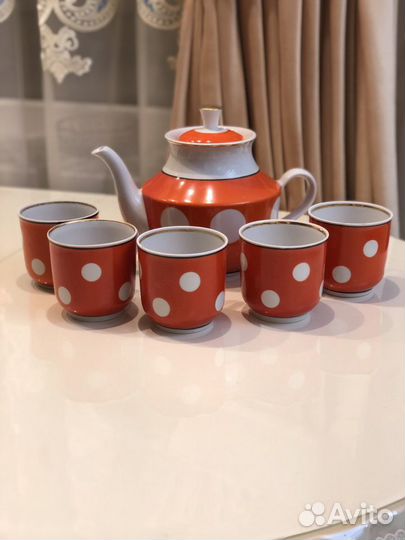 Чайник и чашки СССР