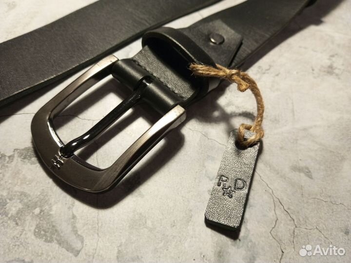 Мужской кожаный ремень ручной работы