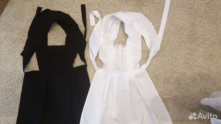 Фартук черный школьный 8 лет