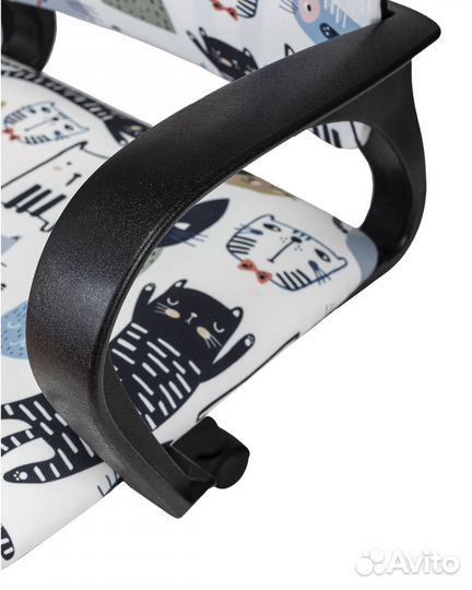 Кресло детское Бюрократ burokids 1 мультиколор кот