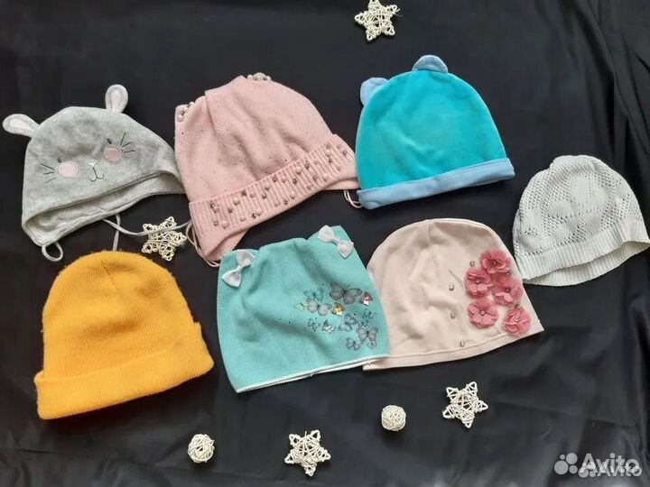 46-48 50-52-54 Шапки для девочки осень демисезон