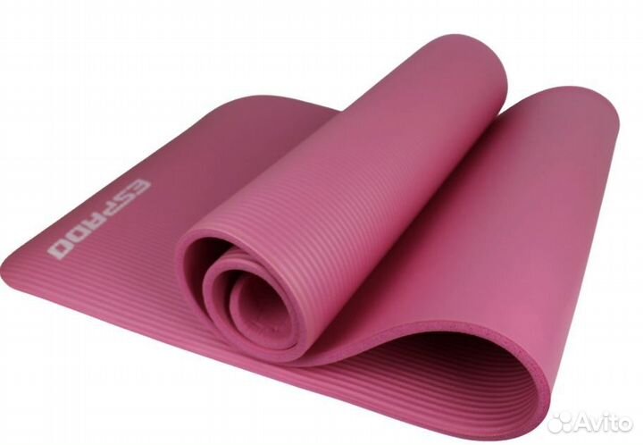 Коврик для йоги espado NBR 183*61*1.0 см, розовый