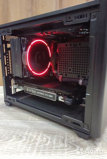 Компактный мини компьютер Ryzen 5600 32Gb GTX1080