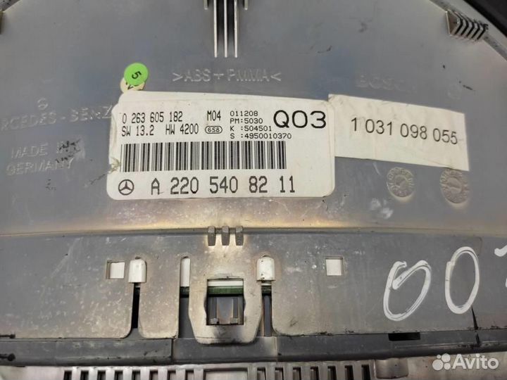 Щиток приборов w220 S-class 613.960 2000