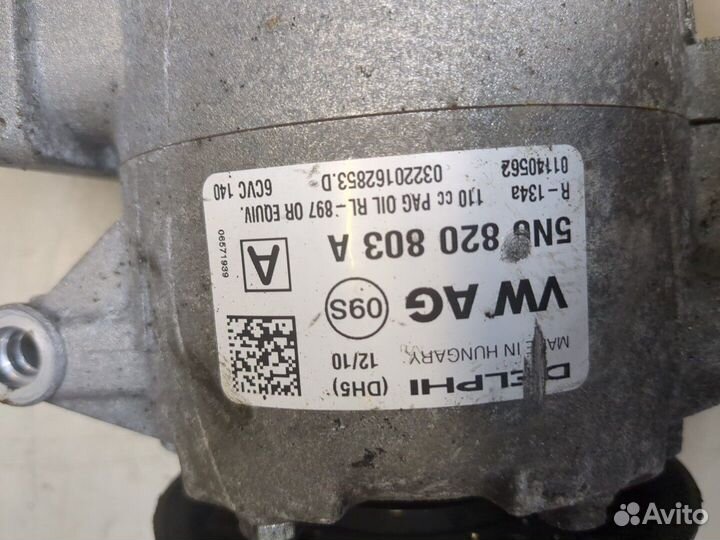 Компрессор кондиционера Volkswagen Golf 6, 2010