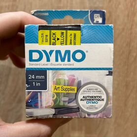 Лента красящая Dymo желтая для термопринтера