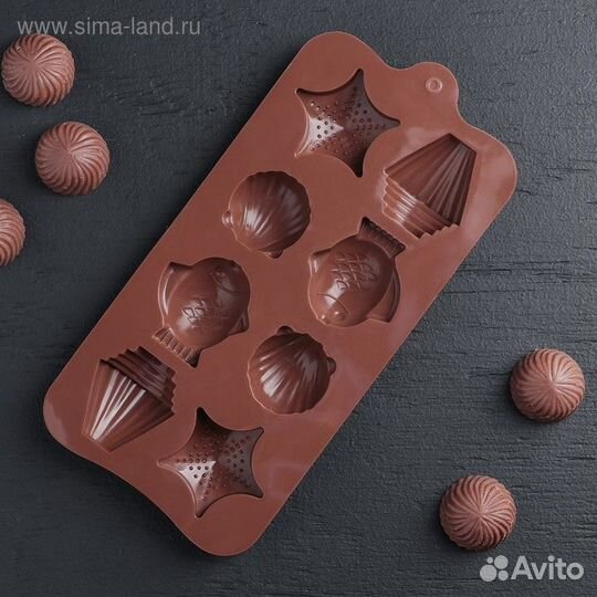 Форма силиконовая для льда и кондитерских украшени