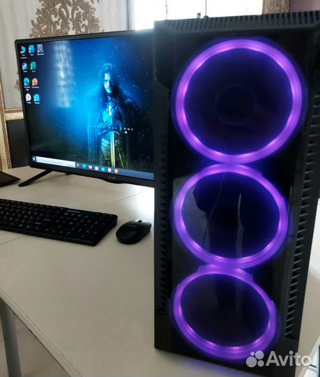 Игровой компьютер с видеокартой 8гб I5/RX580 8GB