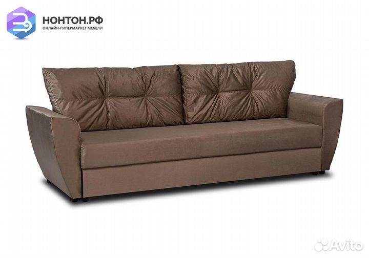 Диван еврокнижка Амстердам коричневый