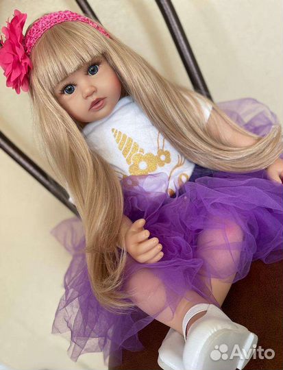 Кукла Реборн большая, 62см