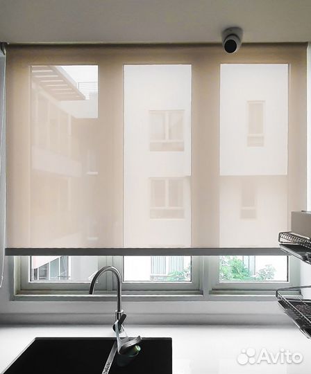 Жалюзи на окна рулонные тканевые