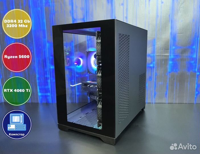 Домашний комп AMD5600-RTX4060Ti-32DDR4-BTZ1435-A520