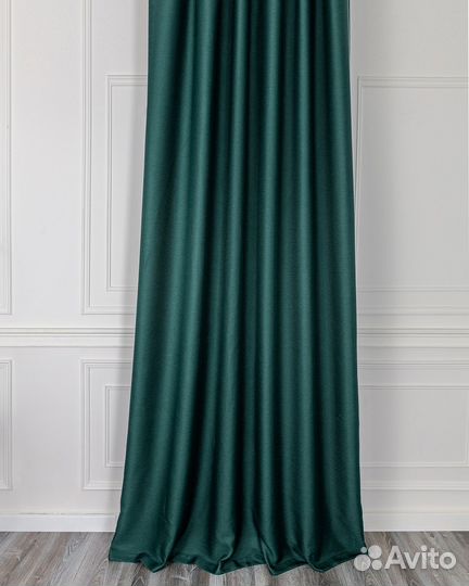 Портьеры рогожка Орфей Виридиан шторы