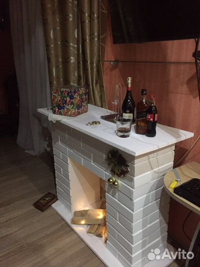 Декоративный камин (из гипсового камня)