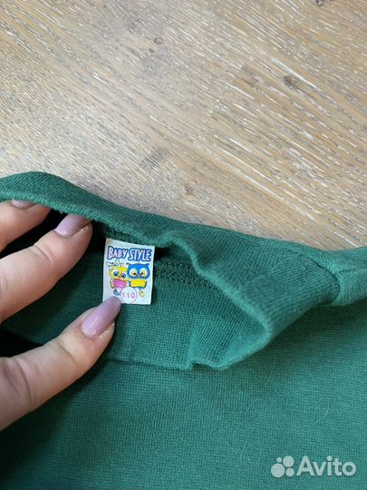 Зеленая водолазка для мальчика 110