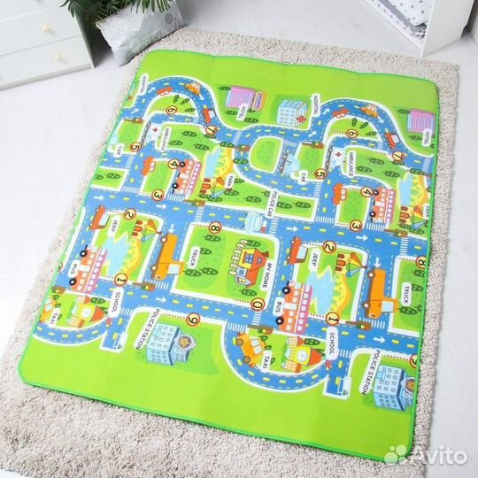 Коврик детский на фольгированной основе Веселые до