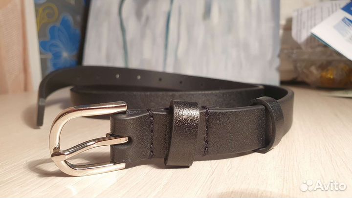 Новый женский ремень из натуральной кожи