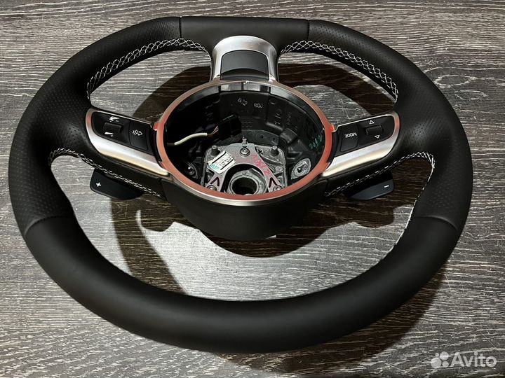 Спорт руль audi S-line RS скос лепестки