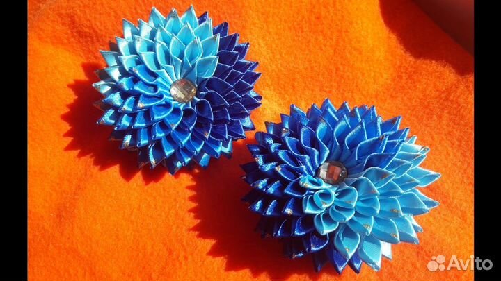 Канзаши.Резинки,бантики,заколки,украшения