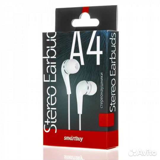 Внутриканальные наушники SmartBuy A4, белые