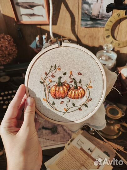 Осенний венок тыквы