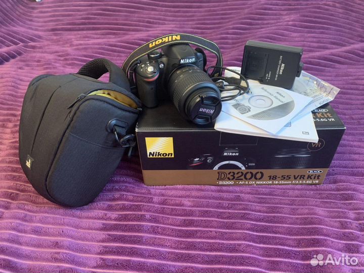 Зеркальный фотоаппарат nikon d3200 18-55 VR Kid