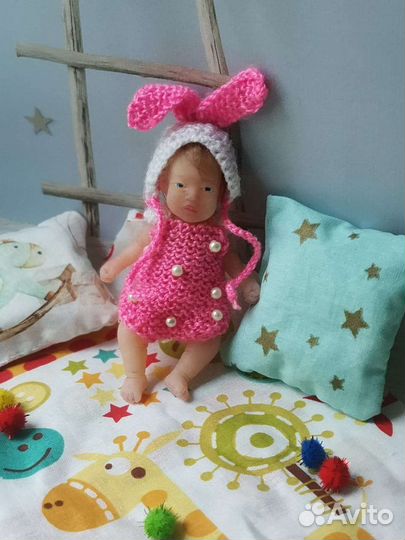 Мини Реборн девочка силиконовая