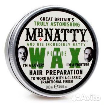 Воск для волос, Паста для укладки MR. natty WAX